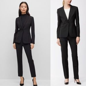 ✨SALE✨BOSS REGULAR-FIT JACKET IN STRETCH WOOL W/ CURVED LAPELS (Jabina)